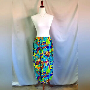JACK WINTER | Vintage Parrot Tropical Print Skirt sz 12